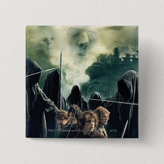 Hobbits Ready to Battle Pinback Button (Front)