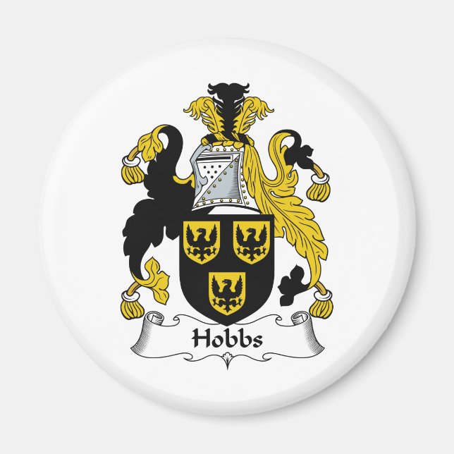 Hobbs Family Crest Magnet (Front)