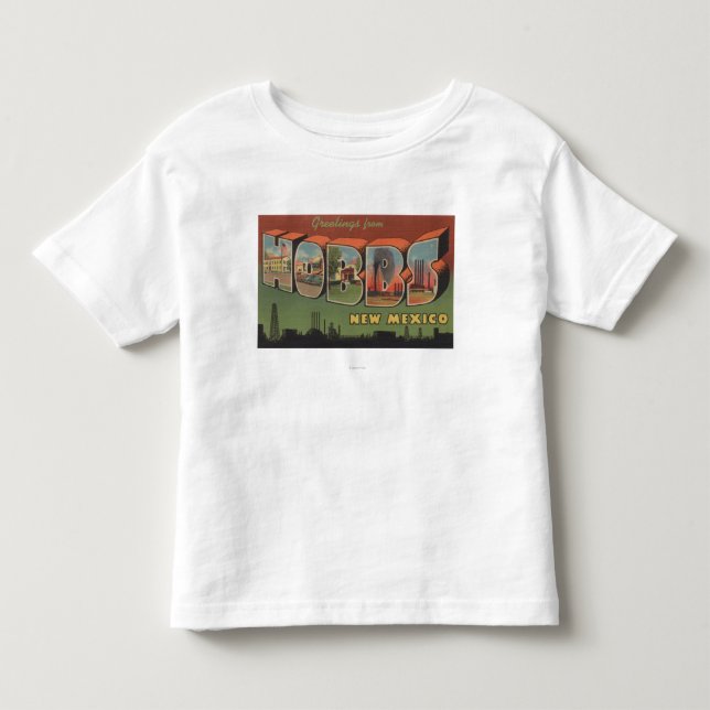 Hobbs, New Mexico - Large Letter Scenes 2 Toddler T-shirt (Front)