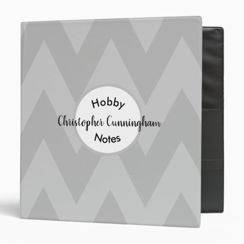 Hobby 3_Ring Binder with Two Tone Chevrons