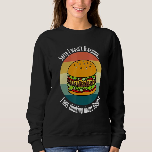 Hobby Cheeseburger Maker Fast Food Sweatshirt (Front)
