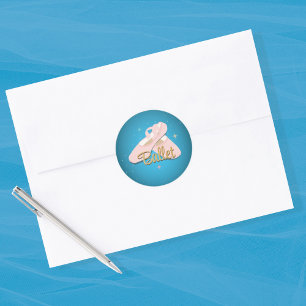 Hobby Dancing Ballet Pink Classic Round Sticker