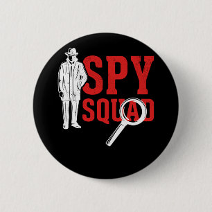 Hobby Detective Friends Crime Funny Investigator Button