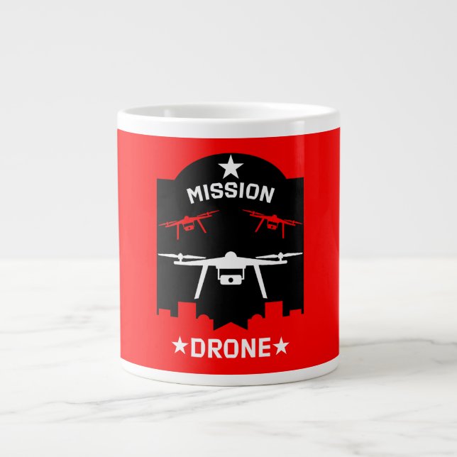 Hobby Drone Pilot Giant Coffee Mug (Front)