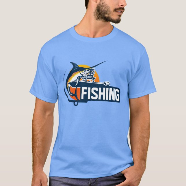 Hobby Fisherman Seer Fish Fishing Boating Gift Tee (Front)
