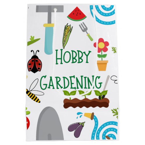 Hobby Gardening backyard gardening Medium Gift Bag