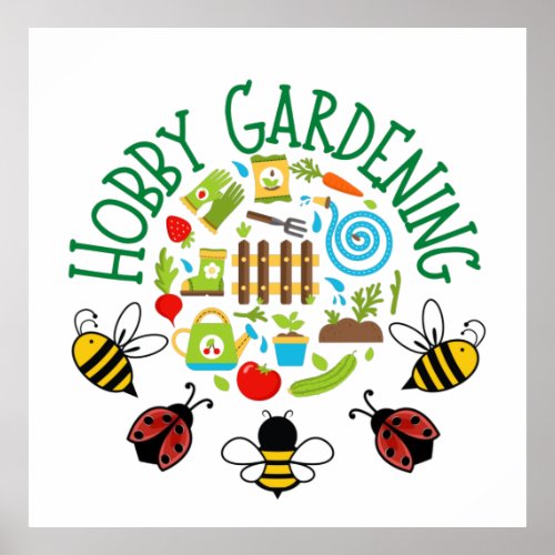 Hobby Gardening backyard gardening Poster