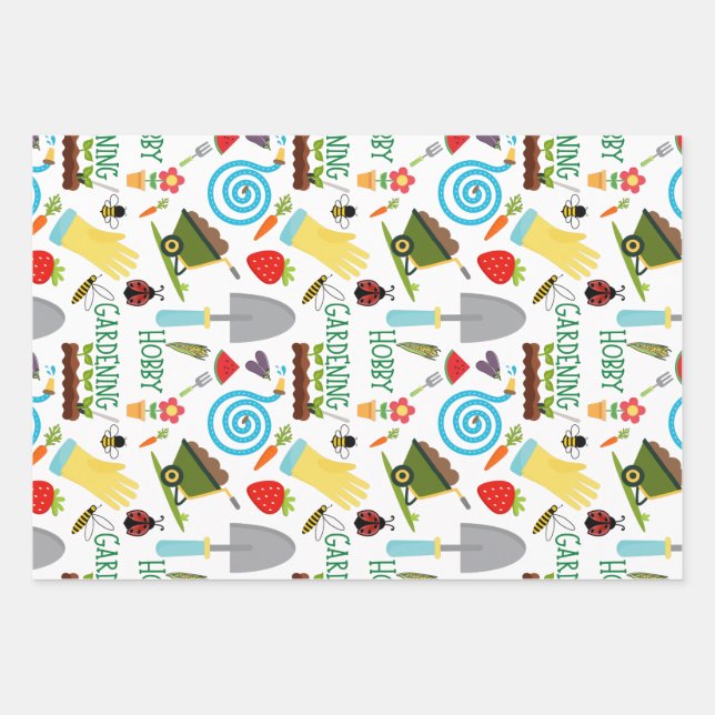 Hobby Gardening: backyard gardening Wrapping Paper Sheets (Front)