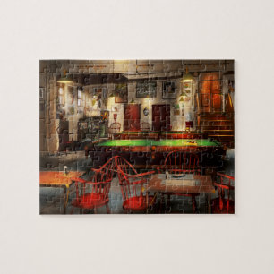 Hobby - Pool - The billiards club 1915 Jigsaw Puzzle
