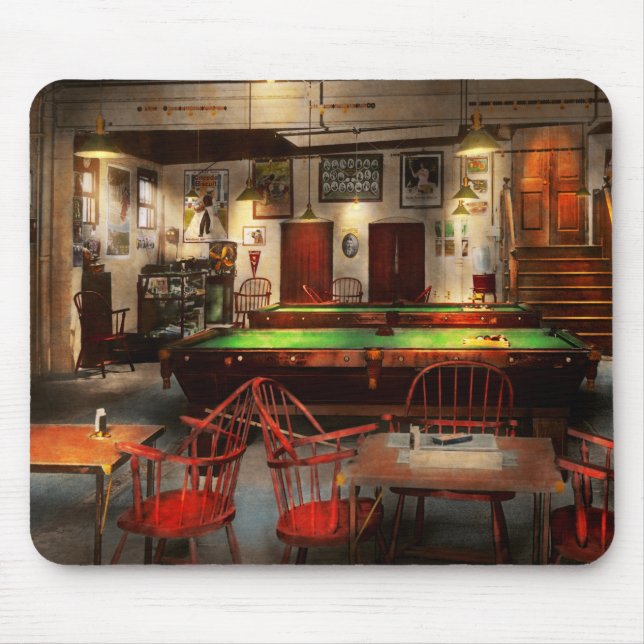 Hobby - Pool - The billiards club 1915 Mouse Pad (Front)