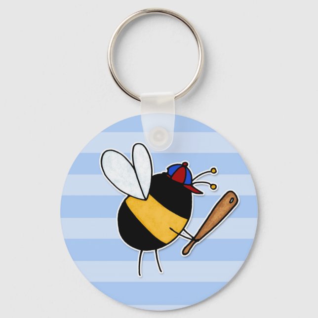 hobby - rather bee hitting homeruns no txt keychain (Front)