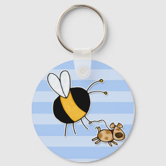 hobby - rather bee walking my dog no txt keychain