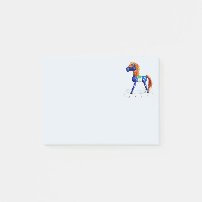 Hobby Rocking Horse customizable Post-it Notes (Front)