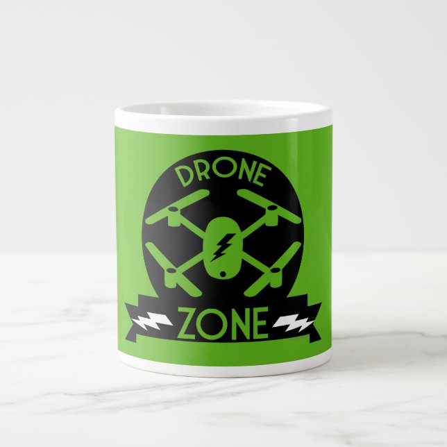 Hobbyist Drone | Drone Pilot | Photography | Races Giant Coffee Mug (Front)