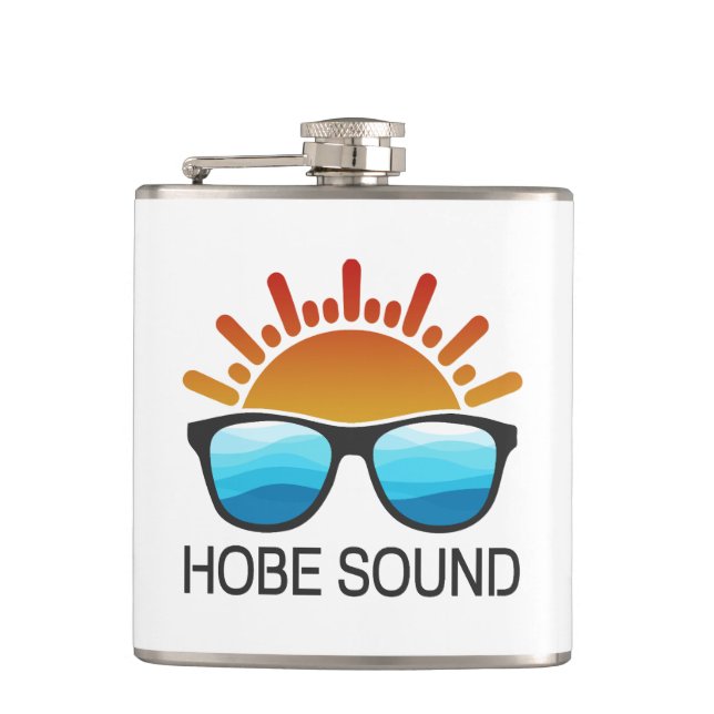 Hobe Sound Florida Sunglasses Flask (Front)