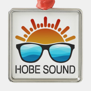 Hobe Sound Florida Sunglasses Metal Ornament