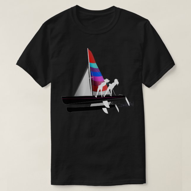 Hobie 18 Catamaran F18 T-Shirt (Design Front)