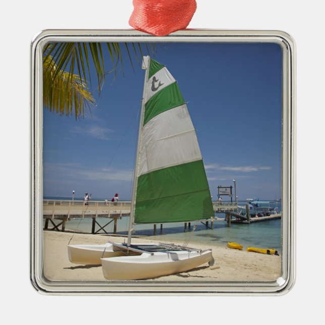 Hobie Cat, Plantation Island Resort Metal Ornament (Front)