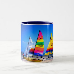 HOBIE CATS IN JERSEY Two-Tone COFFEE MUG