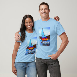 Hobie sailing boat in Jersey T-Shirt