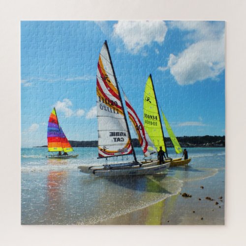 Hobie sailing boats in Jersey Jigsaw Puzzle