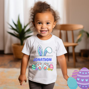Hobo Happy Easter Boy Bunny Name Toddler T-shirt