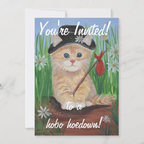 Hobo Hoedown Invitations Invitation