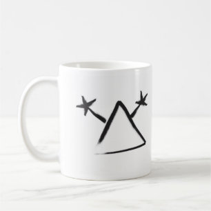 Hobo sign "A man with a gun lives here." Coffee Mug