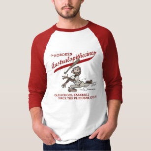 Hoboken Australopithecines - baseball shirt