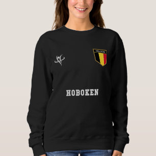 HOBOKEN Belgium Vintage Sports Sweatshirt