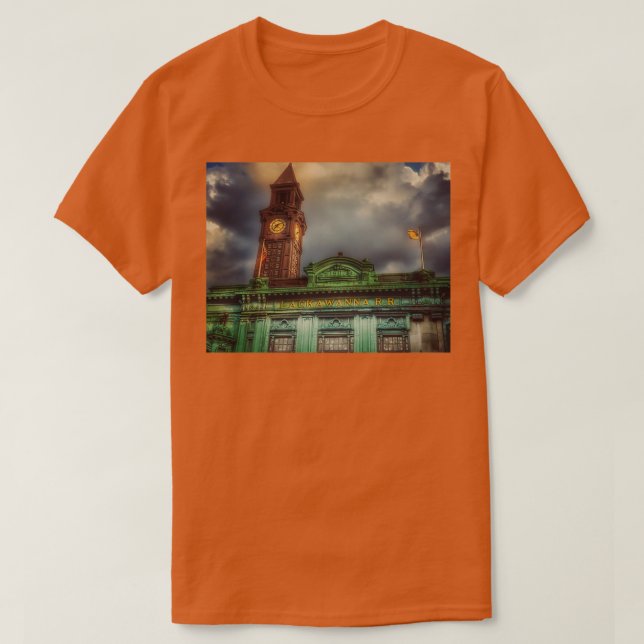 Hoboken Erie Lackawanna Railroad Line T-Shirt (Design Front)