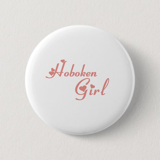 Hoboken Girl tee shirts Button (Front)