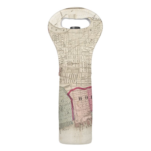 Hoboken, Jersey City Wine Bag (Back)