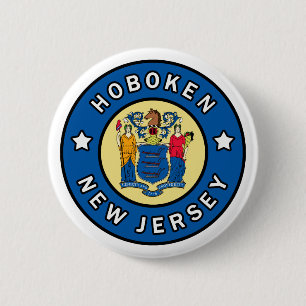 Hoboken New Jersey Button