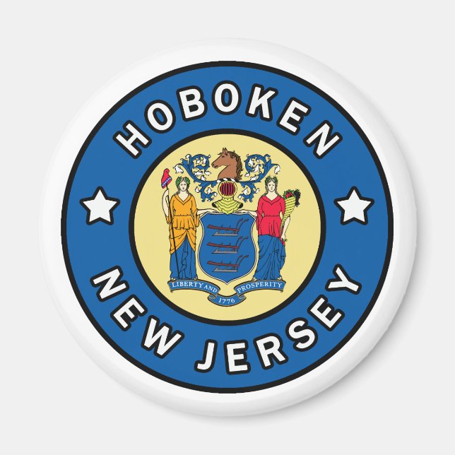 Hoboken New Jersey Magnet (Front)