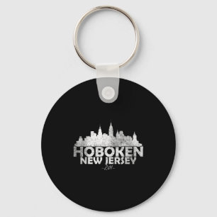 Hoboken New Jersey Nj _ Skyline Keychain