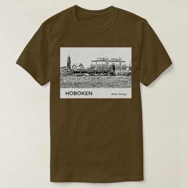 Hoboken New Jersey T-Shirt (Design Front)