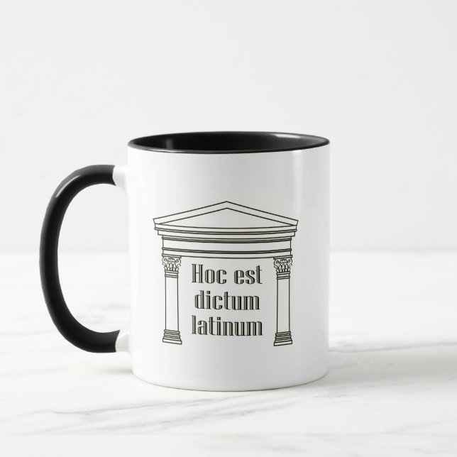 Hoc est dictum latinum - funny Latin saying Mug (Left)