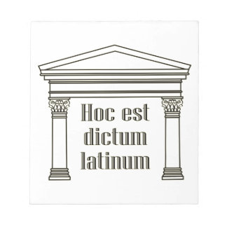 Hoc est dictum latinum - funny Latin saying Notepad