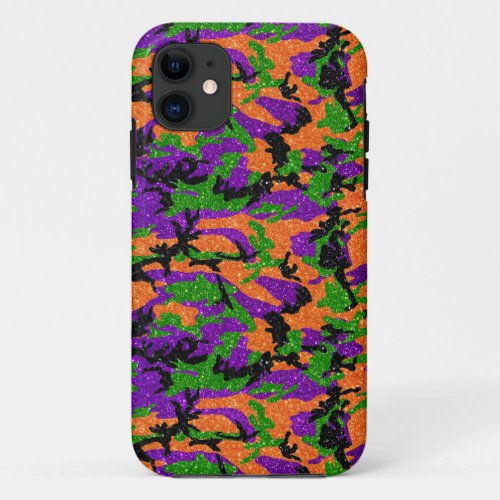 HOC Monster Glitter Halloween Edition Camo iPhone 11 Case