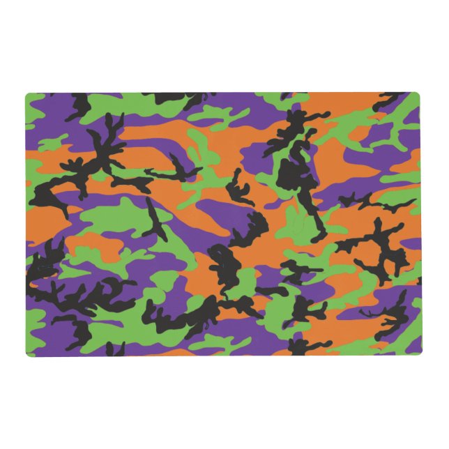 HOC Monster Halloween Edition Camo Placemat (Front)