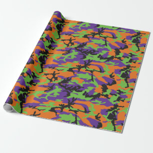 HOC Monster Halloween Edition Camo Wrapping Paper