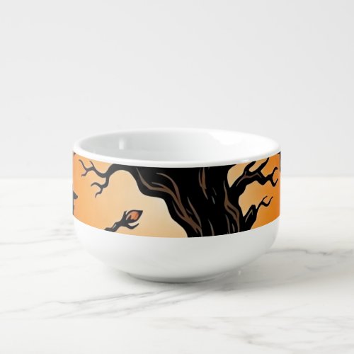 Hocas Pocus Everybody Focus Spooky Tree Witch Cat Soup Mug