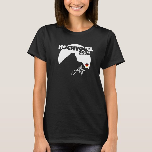 Hochvogel Mountain Allgäu Alps Bavaria Tirol Hikin T-Shirt (Front)