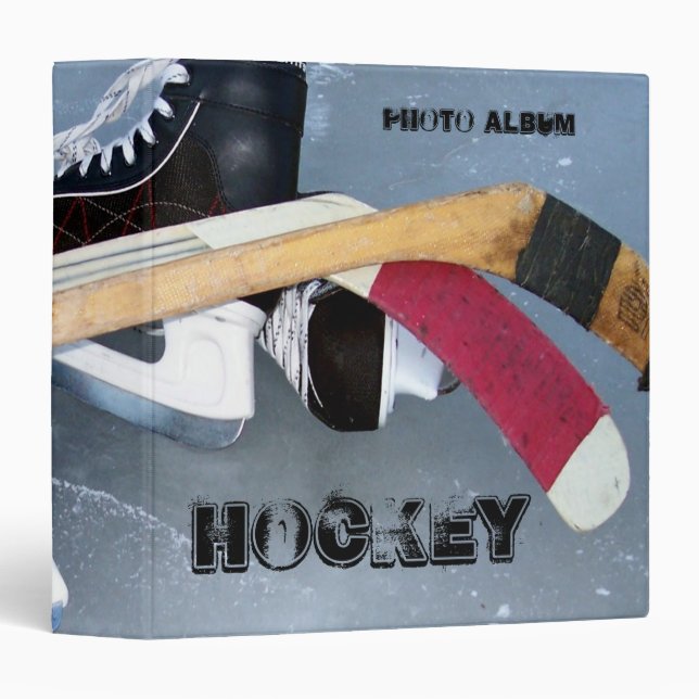 Hockey 2 Photo Album Binder (Front/Spine)