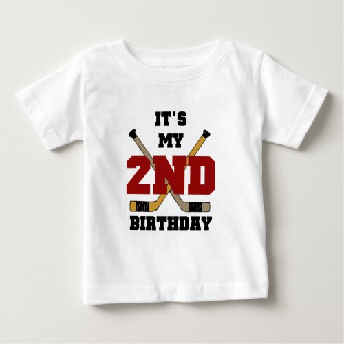 Hockey 2nd Birthday T shirts and Gifts