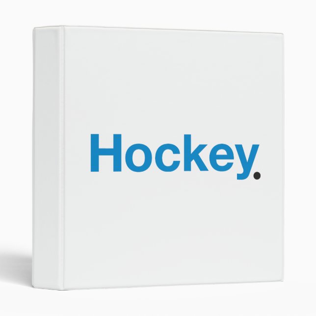 Hockey 3 Ring Binder (Front/Spine)