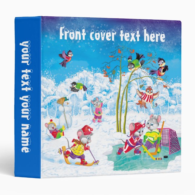 hockey 3 ring binder (Front/Spine)