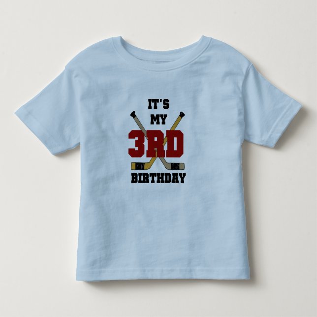 Hockey 3rd Birthday Tshirts and Gifts (Front)