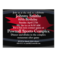 Hockey Birthday Invitations Zazzle